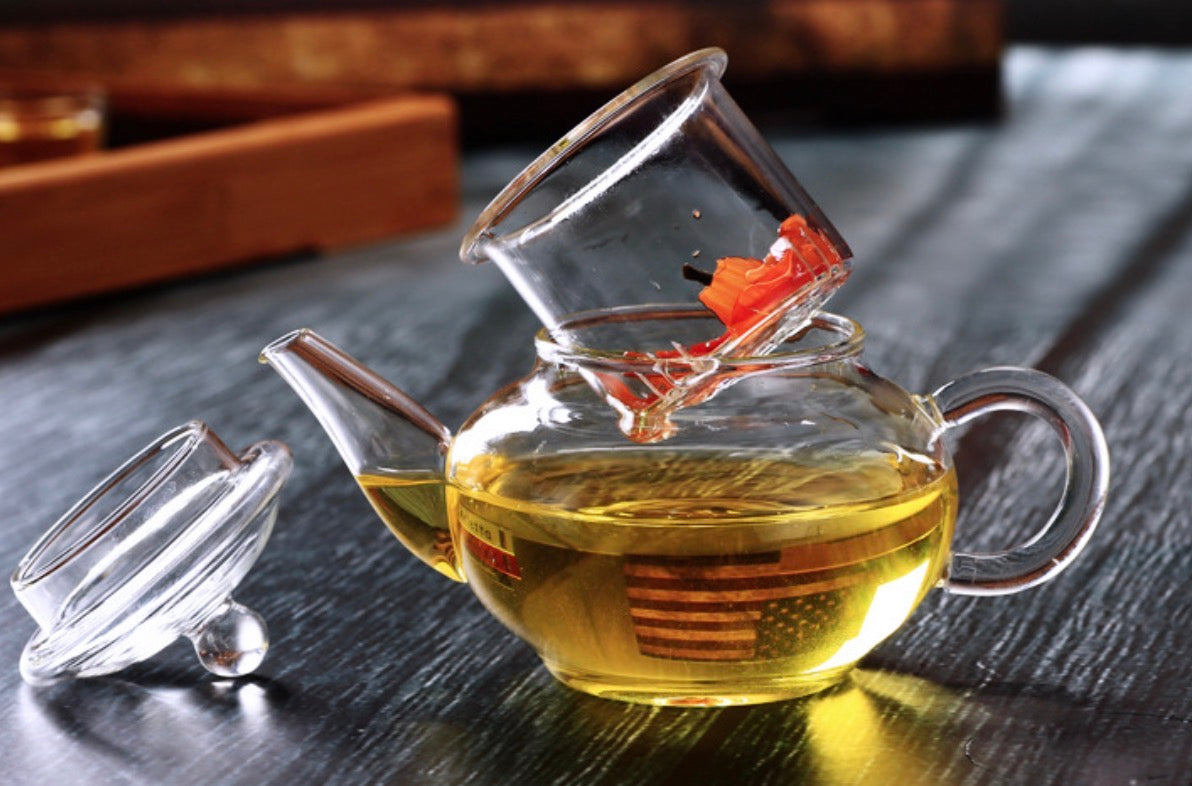 Mini Tetera de Vidrio con Infusor