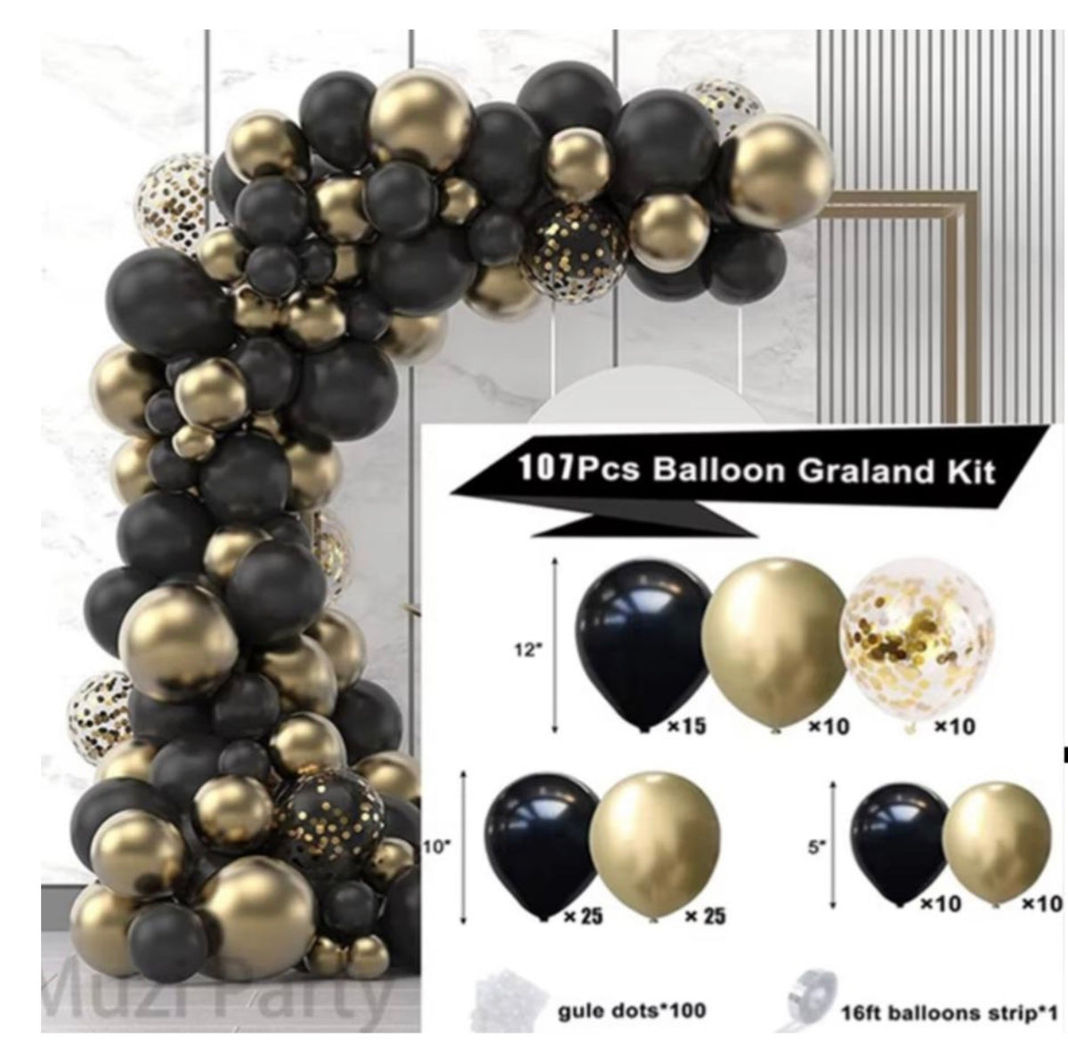 Set de Globos 107pcs