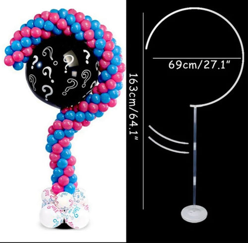 Base circular de plástico para globos y decoraciones