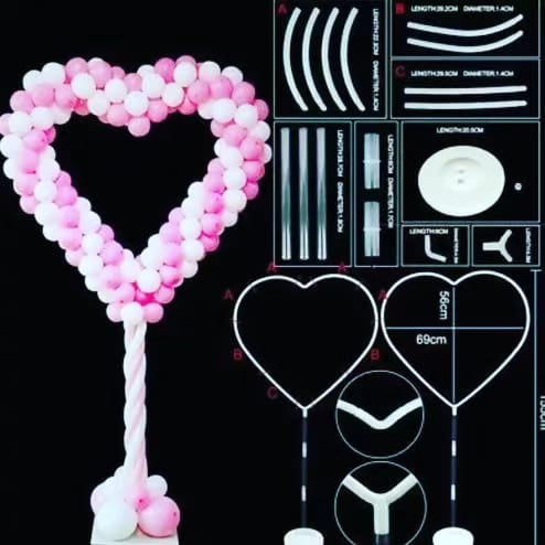 Base para Decoración en Forma de Corazón
